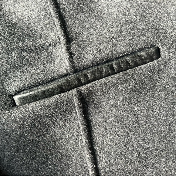 MACKAGE Vane Jacket Asymmetrical - wool and leather xs - Picture 9 of 9